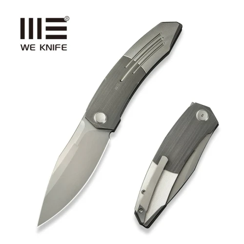 Nóż składany WE Knife Sine Wave Gray/Satin Titanium, Stonewashed M390 (WE23069B-2)-1 55344