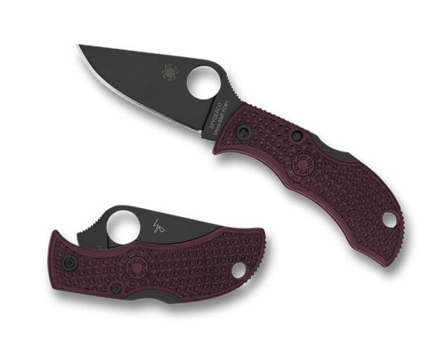 Nóż składany Spyderco Manbug Sprint Run Burgundy FRN, TiCN Micro-Melt PD#1 by Sal Glesser (MBBGBKP)-1 55364