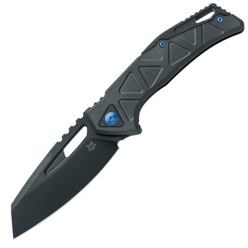 Nóż składany Fox Chronos Black PVD Aluminium, Blue HW, Black PVD MagnaCut by Stefan Merk (FX-552 AL)-1 55530
