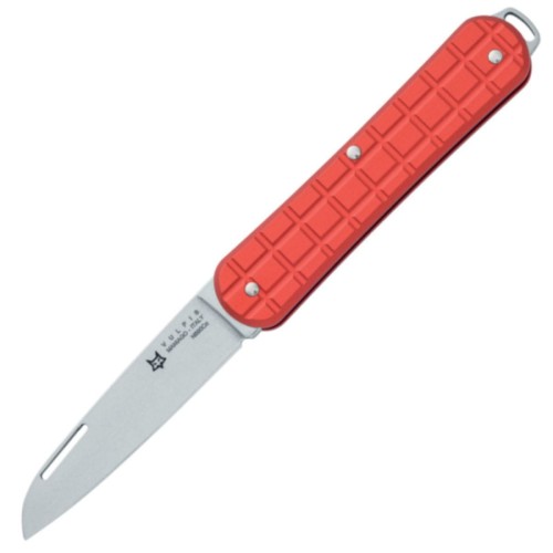 Scyzoryk Fox Vulpis Grenade Pattern Red Aluminium, Polished N690Co (FX-VPGP130 RD)-1 55531
