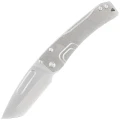Nóż składany Medford Slim Midi Tanto Gray Titanium, Std HW, Brushed/Flamed Tsunami Clip, Tumbled S45VN by Greg Medford (MK2014TT-01TM-TSCF-Q4)-1 55590