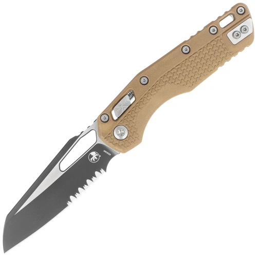 Nóż składany Microtech MSI S/E Dark Earth Tri-Grip Polymer, Black P/S M390MK by Tony Marfione (210T-2PMDE)-1 55594
