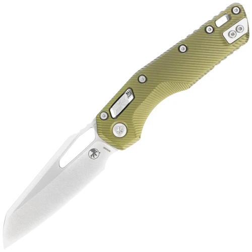 Nóż składany Microtech MSI S/E Fluted OD Green Aluminium, Stonewashed M390MK by Tony Marfione (210-10FLOD)-1 55597