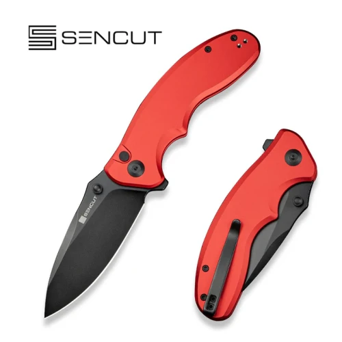 Nóż składany Sencut Cybrix Red Aluminium, Black 9Cr18MoV (S23098A-3)-1 55602