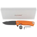 Nóż składany LionSteel ROK Orange Aluminium, Black M390 by Molletta (ROK A OB)-4 55612