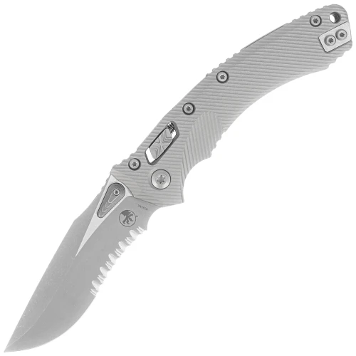 Nóż składany Microtech Amphibian Ram-Lok S/E Fluted Natural Clear Aluminium, Apocalyptic P/S M390MK by Tony Marfione (137RL-11APFLNC)-1 55617