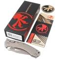 Nóż składany Microtech Amphibian Ram-Lok S/E Fluted Natural Clear Aluminium, Apocalyptic P/S M390MK by Tony Marfione (137RL-11APFLNC)-3 55617