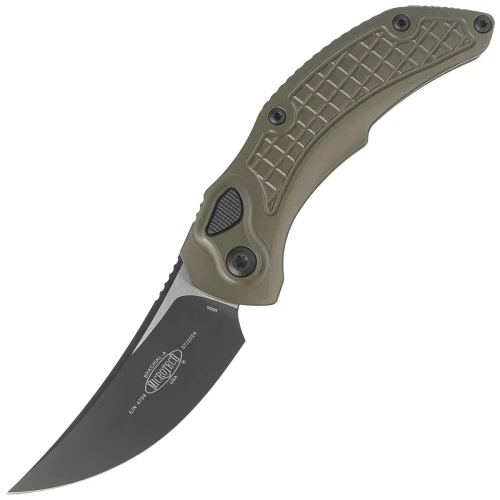 Nóż automatyczny Microtech Brachial Auto OD Green Aluminium, Black M390 by Bastien Coves and Tony Marfione (268A-1OD)-1 55618