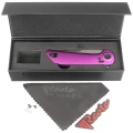 Nóż składany Reate PL-XF-A-5 Purple Aluminium, Stonewashed Nitro-V-2 55630