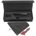 Nóż składany Reate PL-XF-A-2 Black Aluminium, Stonewashed Nitro-V-2 55632