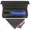 Nóż składany Reate PL-XF-13 Blue G10, Stonewashed Nitro-V-2 55634