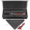 Nóż składany Reate PL-XF-11 Black Micarta/Red G10 Inlay, Stonewashed Nitro-V-2 55636
