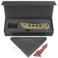 Nóż składany Reate PL-XF-3 Green Micarta/Black G10 Inlay, Stonewashed Nitro-V-2 55639