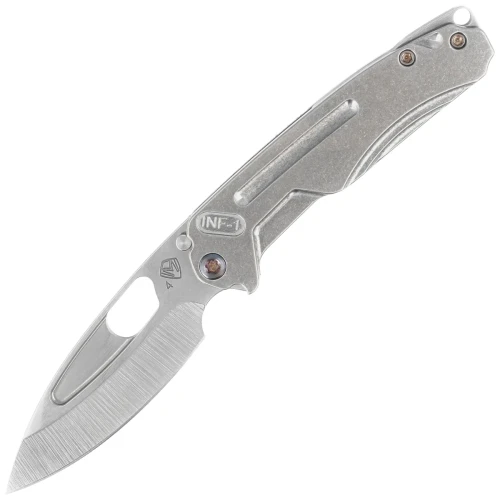 Nóż składany Medford Infraction Gray Titanium, Flamed HW/Clip, Tumbled S45VN by Greg Medford (MK031STQ-01TM-TFCF-BN)-1 55666