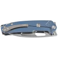 Nóż składany Medford Infraction Blue Titanium, Std HW/Clip, Tumbled S45VN by Greg Medford (MK0314TQ-37A2-TSCS-BN)-2 55667
