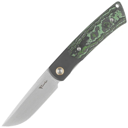 Nóż składany Reate Tribute Titanium/Zirconium/Jungle Wear Fat Carbon, Hand Satin M390 (TBT.CJW.SAT)-1 55673