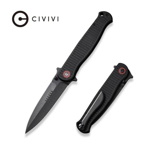 Nóż składany Civivi RS71 Black G10, Black Stonewashed Nitro-V by Robert Saniscalchi (C23025-2)-1 55675