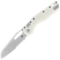 Nóż składany Microtech MSI S/E White Tri-Grip Polymer, Stonewashed M390MK by Tony Marfione (210T-11PMWH)-1 55677