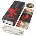 Nóż składany Microtech MSI S/E White Tri-Grip Polymer, Stonewashed M390MK by Tony Marfione (210T-11PMWH)-3 55677
