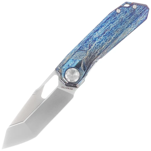 Nóż składany Remette Peregrine Falcon Lightning Storm  Titanium, Hand Grinding Pearlescent M390 (RTT1-T)-1 55690