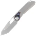 Nóż składany Remette Peregrine Falcon Gray / Colored Titanium, Hand Grinding Pearlescent M390 (RTT1-G)-1 55692