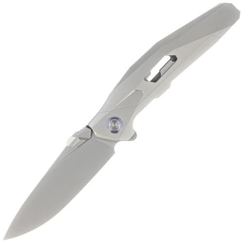 Nóż składany RikeKnife Shadow Clip Point Gray Titanium, Satin M390 (RK-Shadow-S-P)-1 55695