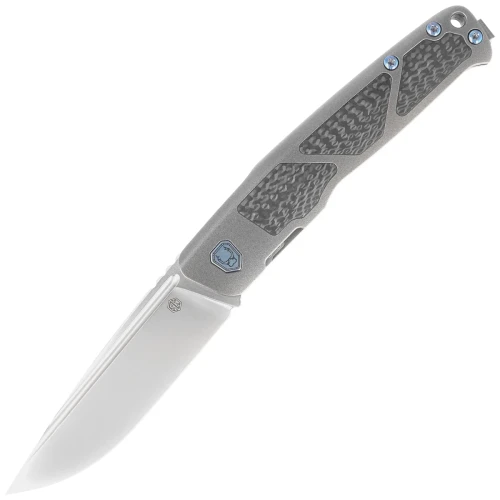 Nóż składany RikeKnife Aragil Dark Gray Titanium/Carbon Fiber, Satin M390 by Ivan D. Braginets (RK-Aragil-DG)-1 55697