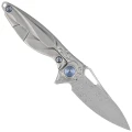 Nóż na szyję RikeKnife Mini Hummingbird Titanium, Rose Damascus by Richard Wu (RK-MINI-P)-2 55699
