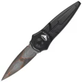 Nóż grawitacyjny Paragon Warlock-X Convergence Black Aluminium, Damascus Baker Forge Raindrop Gomai Copper Shim 80CRV (WLOCX-CV-B-BFD)-1 55705