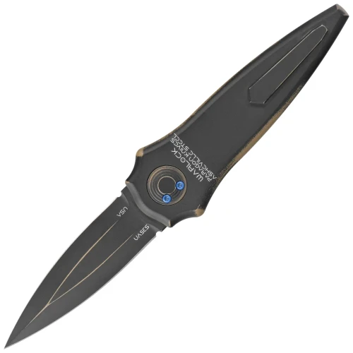 Nóż grawitacyjny Paragon Warlock-X Smooth Black Aluminium, Black Cerakote CPM S35VN (WLOCX-DUNE-THEME)-1 55707