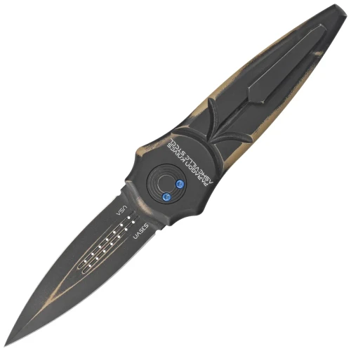 Nóż grawitacyjny Paragon Warlock-X Convergence Black Aluminium, Black Cerakote CPM S35VN (WLOCX-DUNE-THEME2)-1 55708