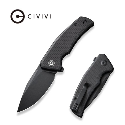 Nóż składany Civivi Regulatron Black G10, Black Stonewashed Nitro-V (C23006-1)-1 55714