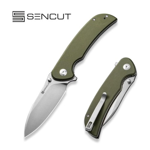 Nóż składany Sencut Borzam OD Green G10, Satin 9Cr18MoV (S23077-1)-1 55719