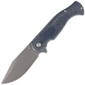 Nóż składany Fox Eastwood Tiger Denim Micarta, Coarse Stonewashed CPM S90V by Gudy Van Poppel (FX-524 MJ)-1 55737