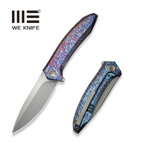 Nóż składany WE Knife Acuminal Flamed Titanium, Polished Bead Blasted Vanax (WE23070-4)-1 55799