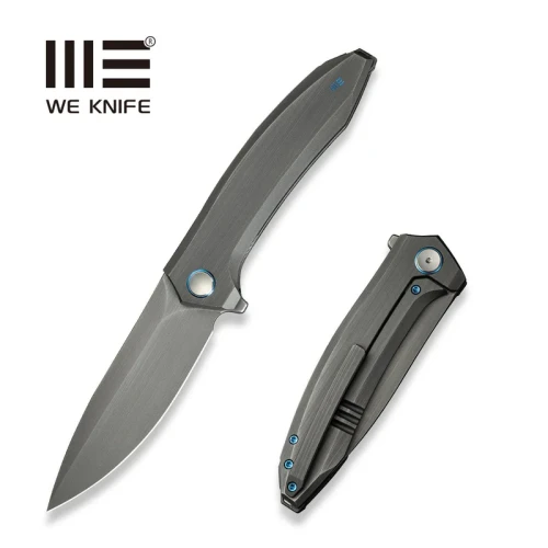 Nóż składany WE Knife Acuminal Gray Titanium, Gray Hand Rubbed Vanax (WE23070-3)-1 55800