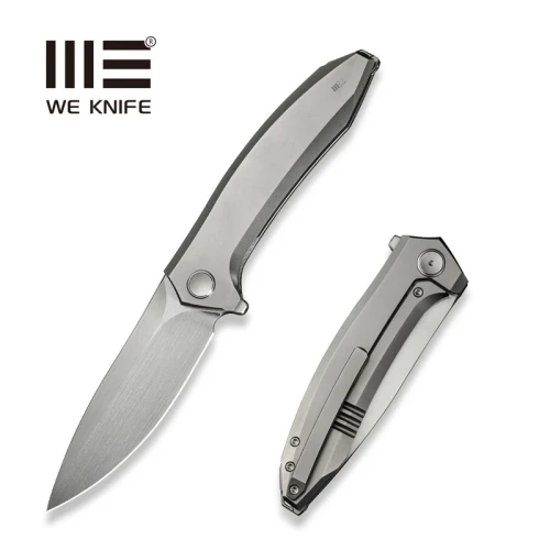 Nóż składany WE Knife Acuminal Gray Titanium, Hand Rubbed Satin Vanax (WE23070-2)-1 55802