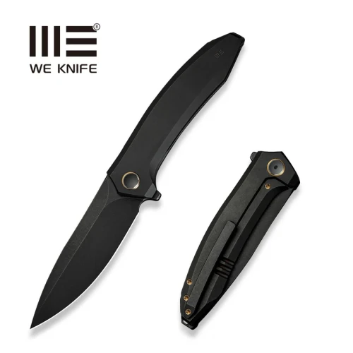 Nóż składany WE Knife Acuminal Black Titanium, Black Stonewashed Vanax (WE23070-1)-1 55803