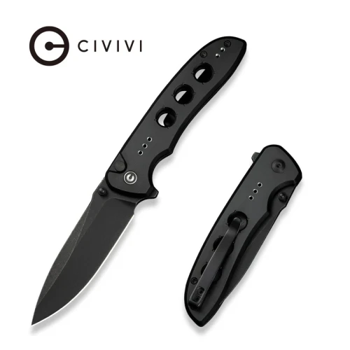 Nóż składany Civivi Hyperpulse Black Aluminium, Black Stonewashed 14C28N (C23087A-1)-1 55809