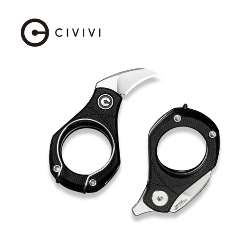 Nóż składany Civivi Pyrus Black G10, Satin 14C28N by Ostap Hel (C23038-2)-1 55814