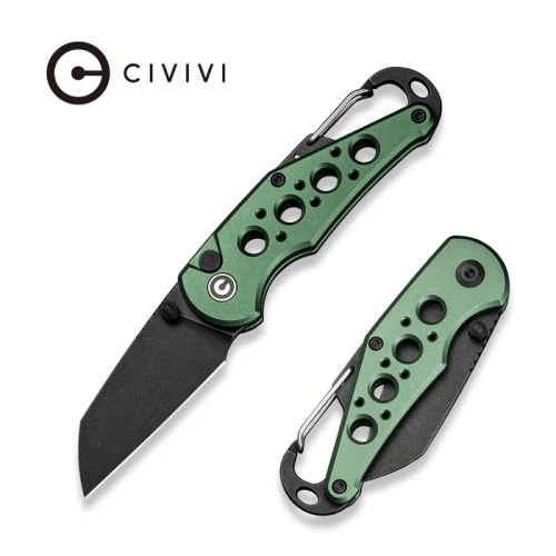 Nóż składany Civivi Pragma Green Aluminium, Black Stonewashed Nitro-V (C23062B-3)-1 55817