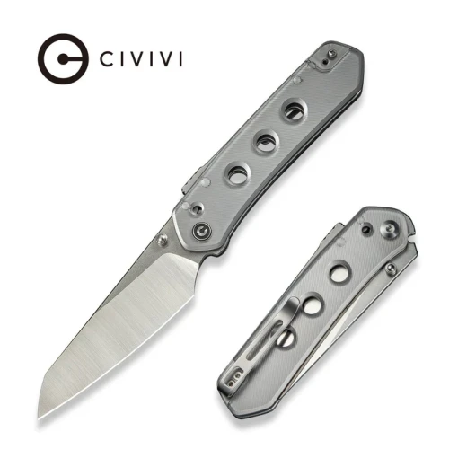 Nóż składany Civivi Vision FG Clear Lexan, Satin/Stonewashed Nitro-V by Snecx Tan (C22036-7)-1 55819