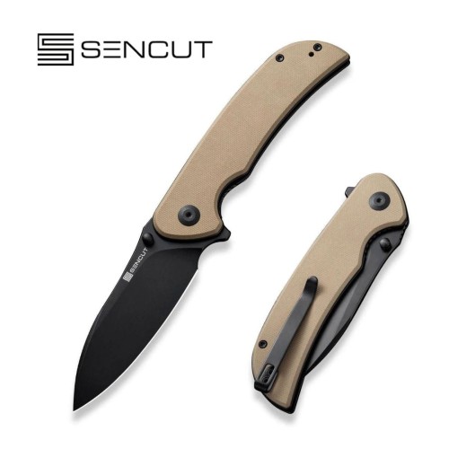 Nóż składany Sencut Borzam Tan G10, Black 9Cr18MoV (S23077-2)-1 55825