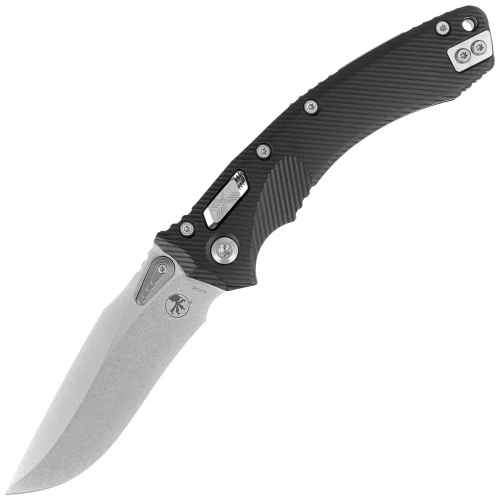 Nóż składany Microtech Amphibian Ram-Lok S/E Fluted Black Aluminium, Stonewashed M390MK by Tony Marfione (137RL-10FL)-1 55923