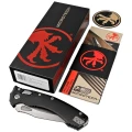 Nóż składany Microtech Amphibian Ram-Lok S/E Fluted Black Aluminium, Stonewashed M390MK by Tony Marfione (137RL-10FL)-3 55923