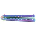 Nóż motylkowy Third Decor Habitat Balisong Rainbow Stainless Steel, Rainbow 420 (K2099)-2 55973