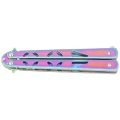 Nóż motylkowy Third Decor Habitat Balisong Rainbow Stainless Steel, Rainbow 420 (K2450)-2 55974