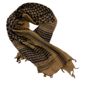 Wojskowa arafatka chusta coyote pustynna 110x110 gruba kefija 