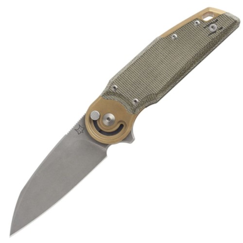 Nóż składany Fox Metamorphosis Green Micarta, Acid Stonewashed M390 (FX-556-B4)-1 56036