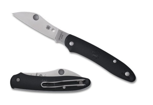 Nóż składany Spyderco Roadie XL Black FRN, Satin M398 by Sal Glesser (C267BKP)-1 56048
